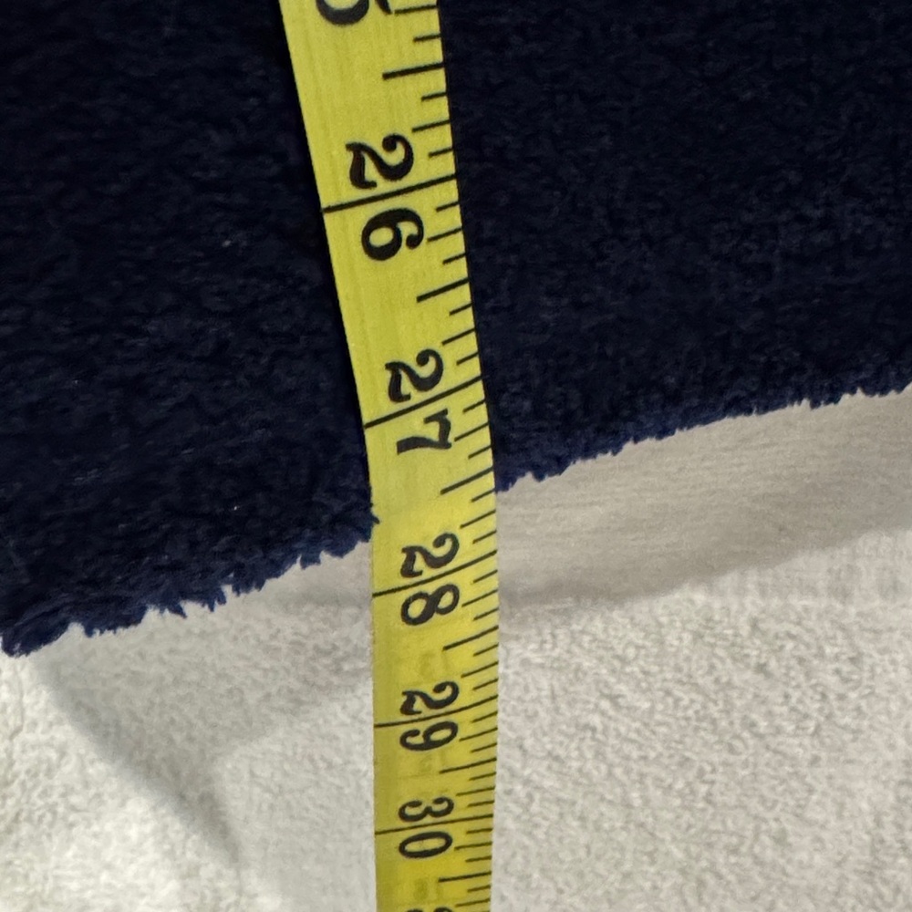 St. John's Bay Dark Blue Fleece Pullover - Picture 4 of 5